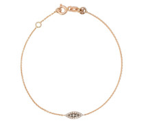 14kt Rotgoldarmband mit Diamanten