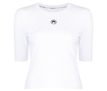 T-Shirt mit Sichelmond-Muster