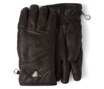 Handschuhe aus Leder mit Triangel-Logo