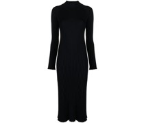 Schmales Midikleid aus geripptem Strick
