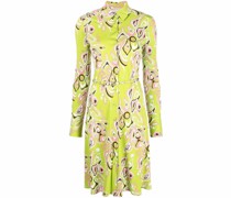 Hemdkleid mit abstraktem Print