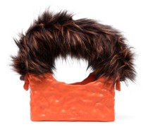 Handtasche mit Faux Fur