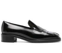 40mm crocodile-embossed leather loafers