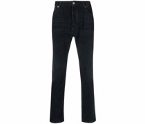 Cordhose mit Logo-Print