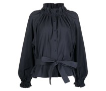 Bluse mit Rüschenkragen