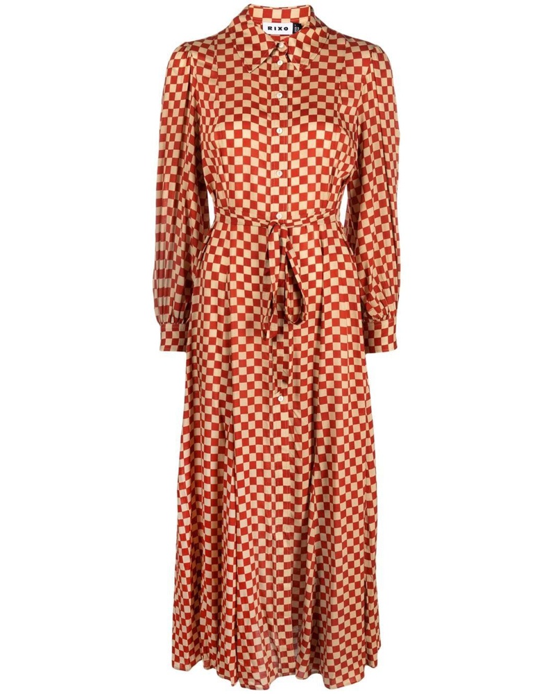 RIXO Damen Maddison Hemdkleid
