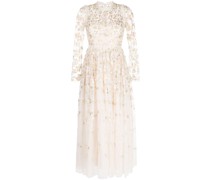 Wildflower Midikleid mit Stickerei