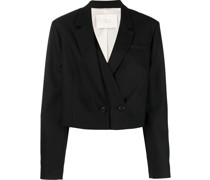 Doppelreihiger Cropped-Blazer