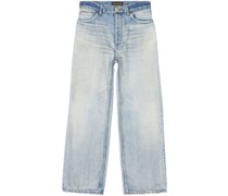 Gerade Cropped-Jeans