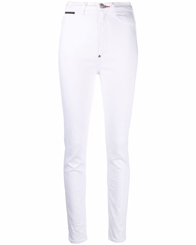 Farfetch Damen Kleidung Hosen & Jeans Jeans Jeggings Logo-embellished jeggings 