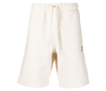 drawstring cotton-blend shorts