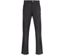 Gerade Hose mit Logo-Patch