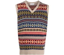 Pullunder mit Fair-Isle-Muster