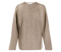 cable-knit Pullover