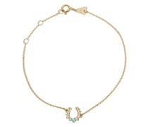 14kt Gelbgoldarmband mit Diamanten