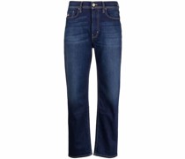 Halbhohe Straight-Leg-Jeans