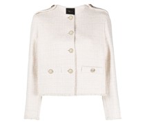 Geknöpfte Tweed-Jacke