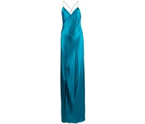 Gewickeltes Abendkleid aus Seide