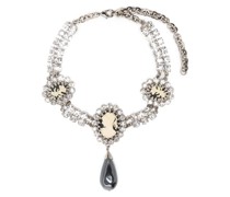 crystal-embellished choker necklace
