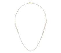 14kt Gelbgoldhalskette mit Akoya-Perlen