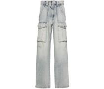 Ausgeblichene Heilani Mid-Rise-Jeans