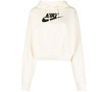 Cropped-Hoodie mit Logo