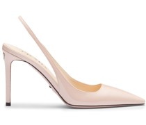 Slingback-Pumps aus Lackleder