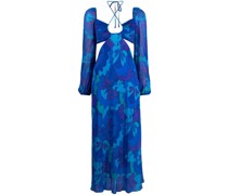 Midikleid mit grafischem Print