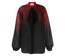 Bluse mit Schleifenkragen