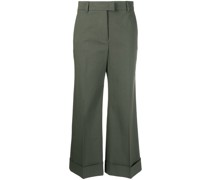 Cropped-Hose mit Bügelfalten