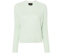 cable-knit cotton Pullover