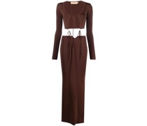 Maxikleid aus geripptem Strick