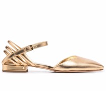 Ballerinas im Metallic-Look