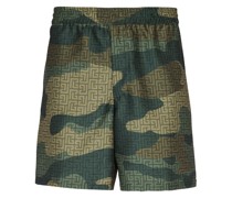 Shorts mit Camouflage-Monogramm-Print