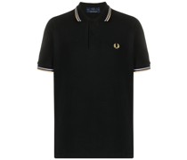 Poloshirt mit Streifendetail