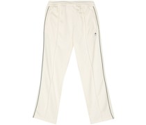 piped-trim track pants