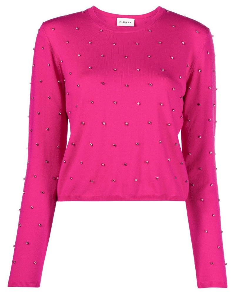 Rollkragenpullover mit Cut-Outs in Pink Pullover und Strickwaren Damen Pullover und Strickwaren P.A.R.O.S.H P.A.R.O.S.H 