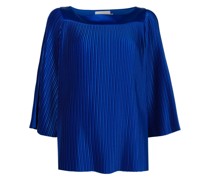 Plissierte Satinbluse