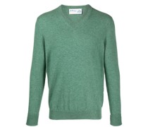 Kaschmirpullover mit V-Ausschnitt