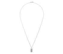 onyx black tag-pendant necklace
