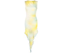 Asymmetrisches Kleid mit Blumen-Print