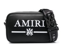 Schultertasche mit Logo-Stickerei