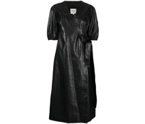 Kleid in Lederoptik