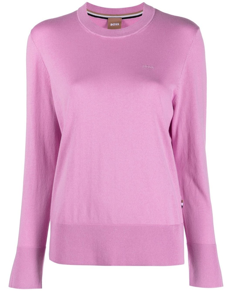 HUGO BOSS Damen Bestickter Pullover