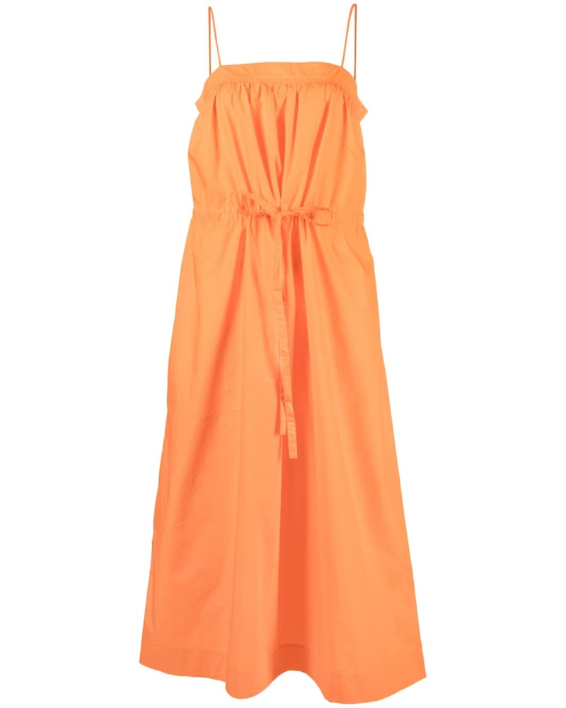 Ganni Damen Midikleid mit Schnürung