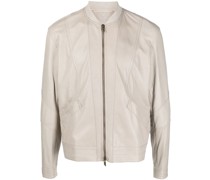 Lederjacke mit Reißverschluss