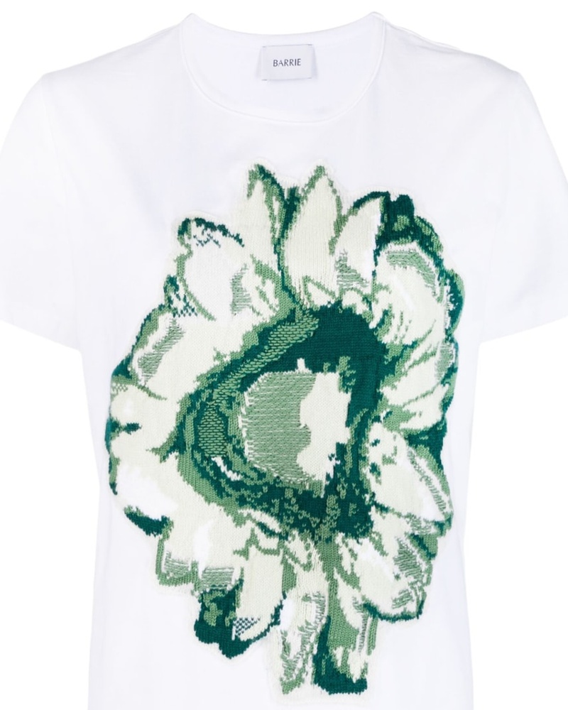 Barrie Damen T-Shirt mit Blumenmotiv