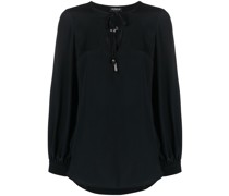 Bluse mit Schleifenkragen