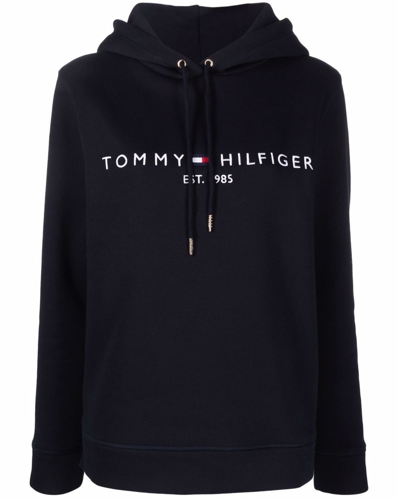 black tommy hoodie