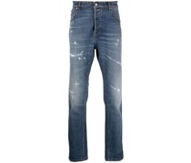 Halbhohe Straight-Leg-Jeans